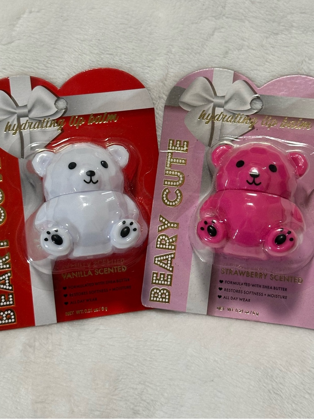 🧸 Beary Cute Hydrating Teddy Bear Lip Balm 2pc Set 🧸